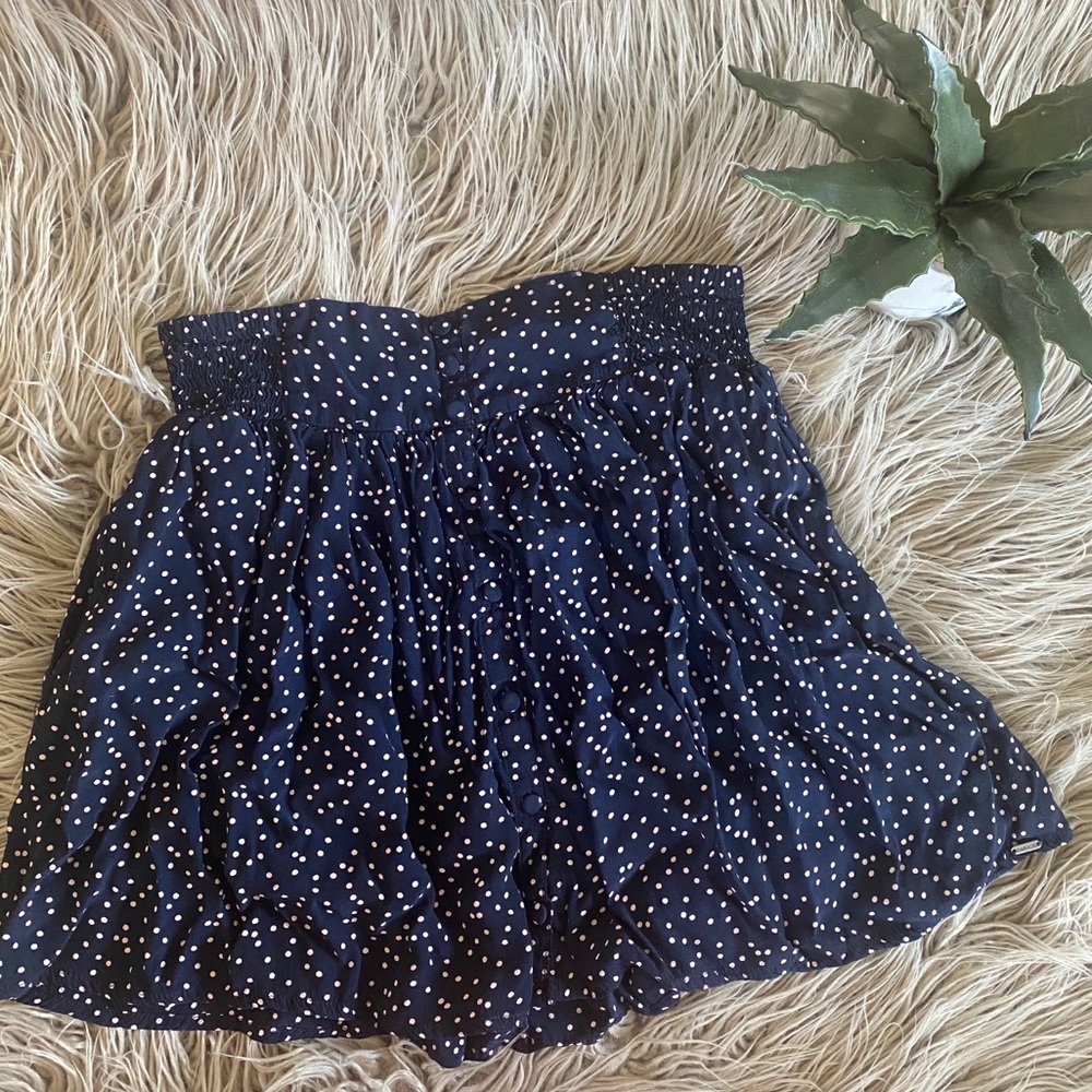 Garage brand polka dot skirt with cute buttons